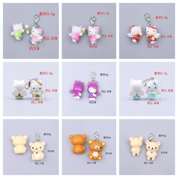 Sevimli Hello Kitty Bebek çanta anahtarlığı Giyim Çektirme Telefon Halat Kolye Aksesuarları Kolye Kawaii Kadın Öğrenci Oyuncak Toptan