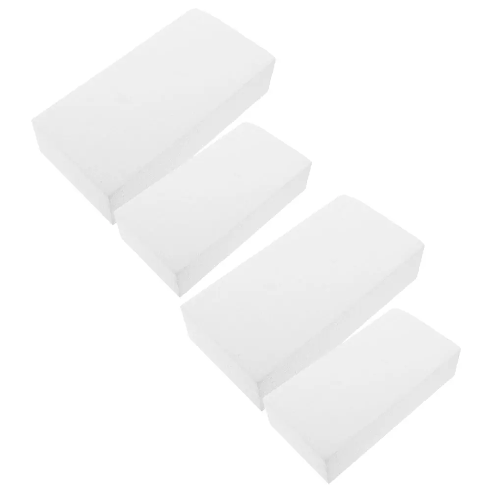 4Pcs Rectangular Foam Blocks Multipurpose Craft Foam for Handmade Models Party Decorations Sculpting Art Projects DIY Boards