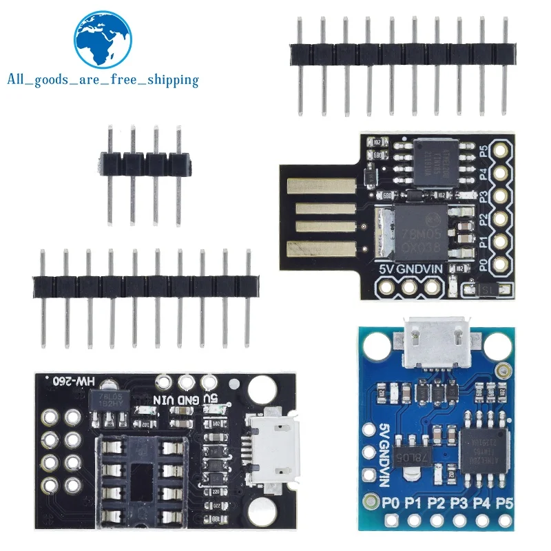 

1 шт. синий черный TINY85 Digispark Kickstarter Micro ATTINY85 модуль для Arduino IIC I2C USB