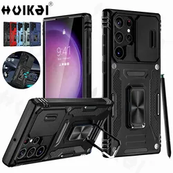 Case For Samsung Galaxy S24 Ultra S23 Ultra S22 A54 A14 A34 A53 Slide Camera Full-Body Shockproof Rugged Military Grade Covers