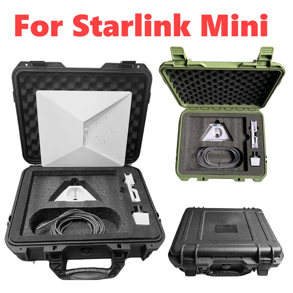 

Новый жесткий защитный чехол для Starlink Mini, противоударная сумка для хранения Starlink Mini, водонепроницаемый дорожный чехол с защитой от царапин