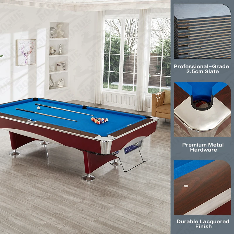 Customized High-End Luxury Modern Style Billiard Table Durable Solid Wood Auto-Return System High Quality for Pool
