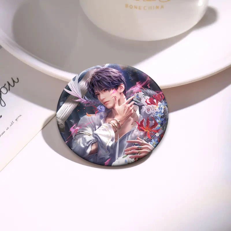 لعبة الحب ودبابيس الفضاء العميق Q نسخة شخصيات كرتونية شارة Xavier Zaynie Sylus Rafayel دبابيس لحقيبة الظهر هدية إكسسوار