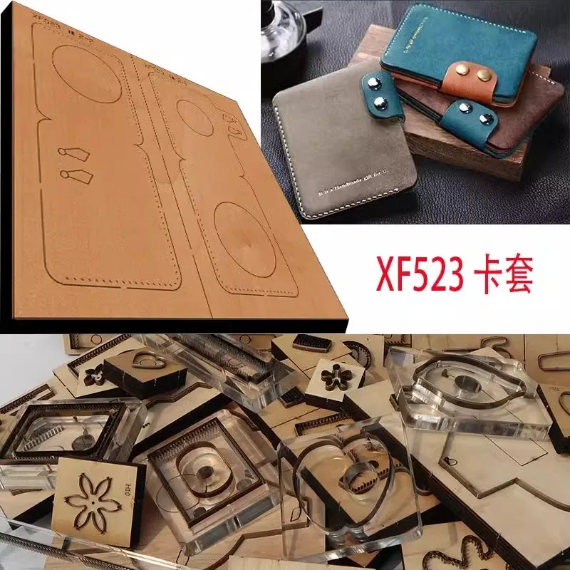 Steel Rule Die Cut For Slim Wallet Mini Leather Credit Card Holder DIY Gift Women Men Cardholder