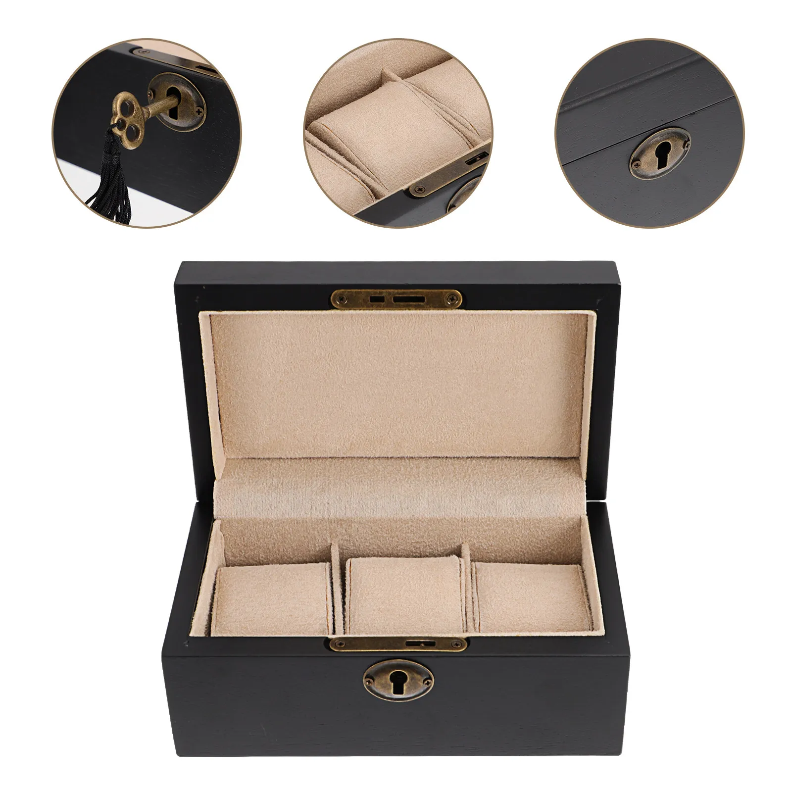 

Watch Box Classic Wooden Storage Case Elegant Watch Display Jewelry Packing Container for Home Travel Use Gift Box
