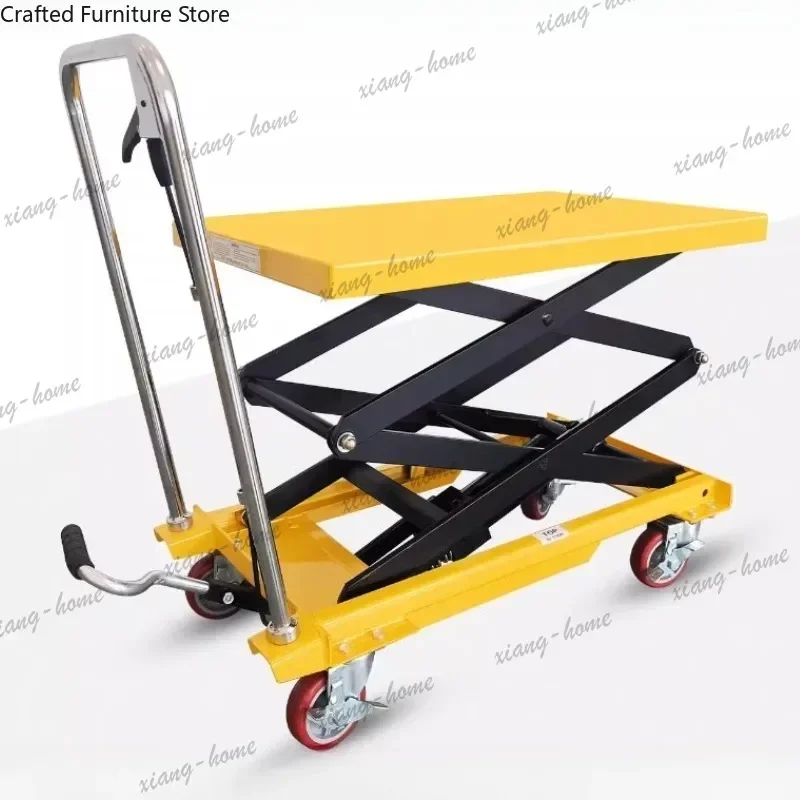 Best Sellers Four Hydraulic Lift Trolley Logistics Transportation Lift Trolley Turnover Commercial Furniture Carrello Di Solleva