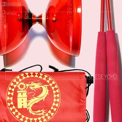 YOYO 3 Or 5 Bearing Diabolo Set Packing Sticks Strings Bag Handsticks 3 Size 6 Colors For Choose Chinese Kongzhu BBDS-Y5