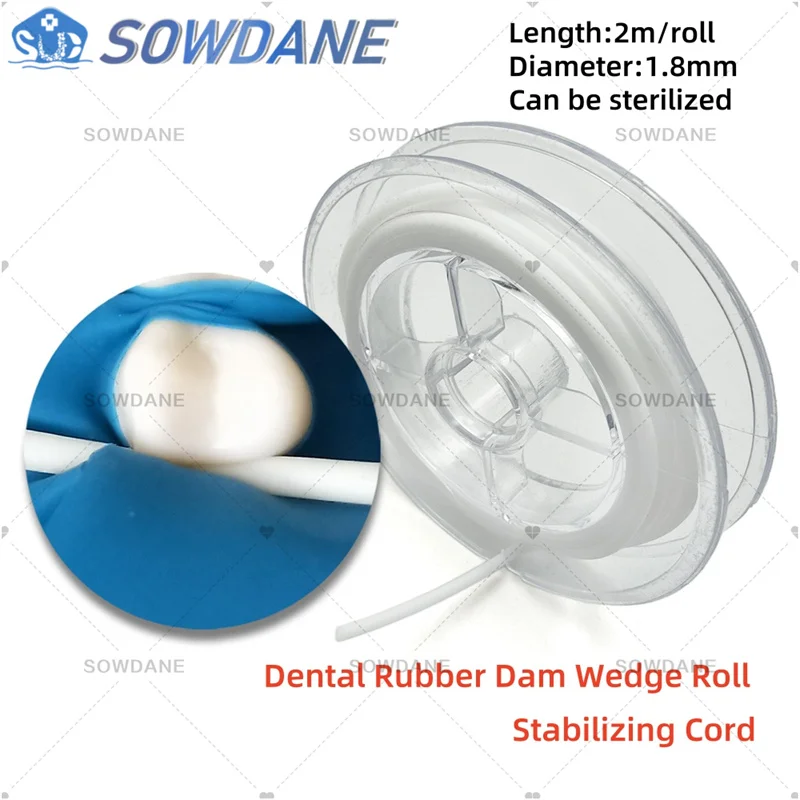 

Dental Rubber Dam Stabilizing Cord Wedges Rolls Clamps Sheets Latex Elastic Wedge Line Dental Material Autoclavable