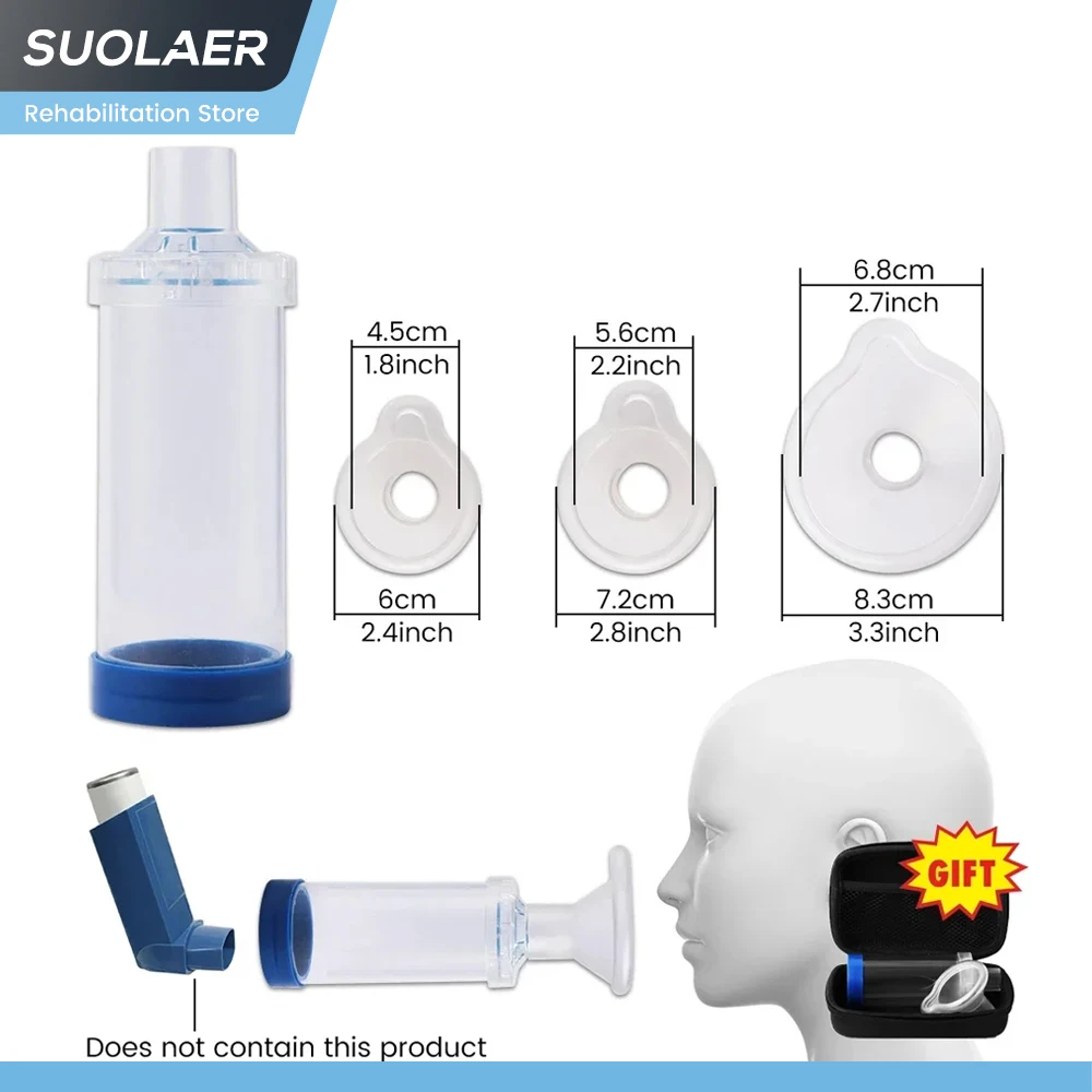 Portable Inhaler Cup Universal Nebulizer Spacer Mist Storage Tank Atomizer Asthma Spacer Chamber Pet Child Adults Medical Device