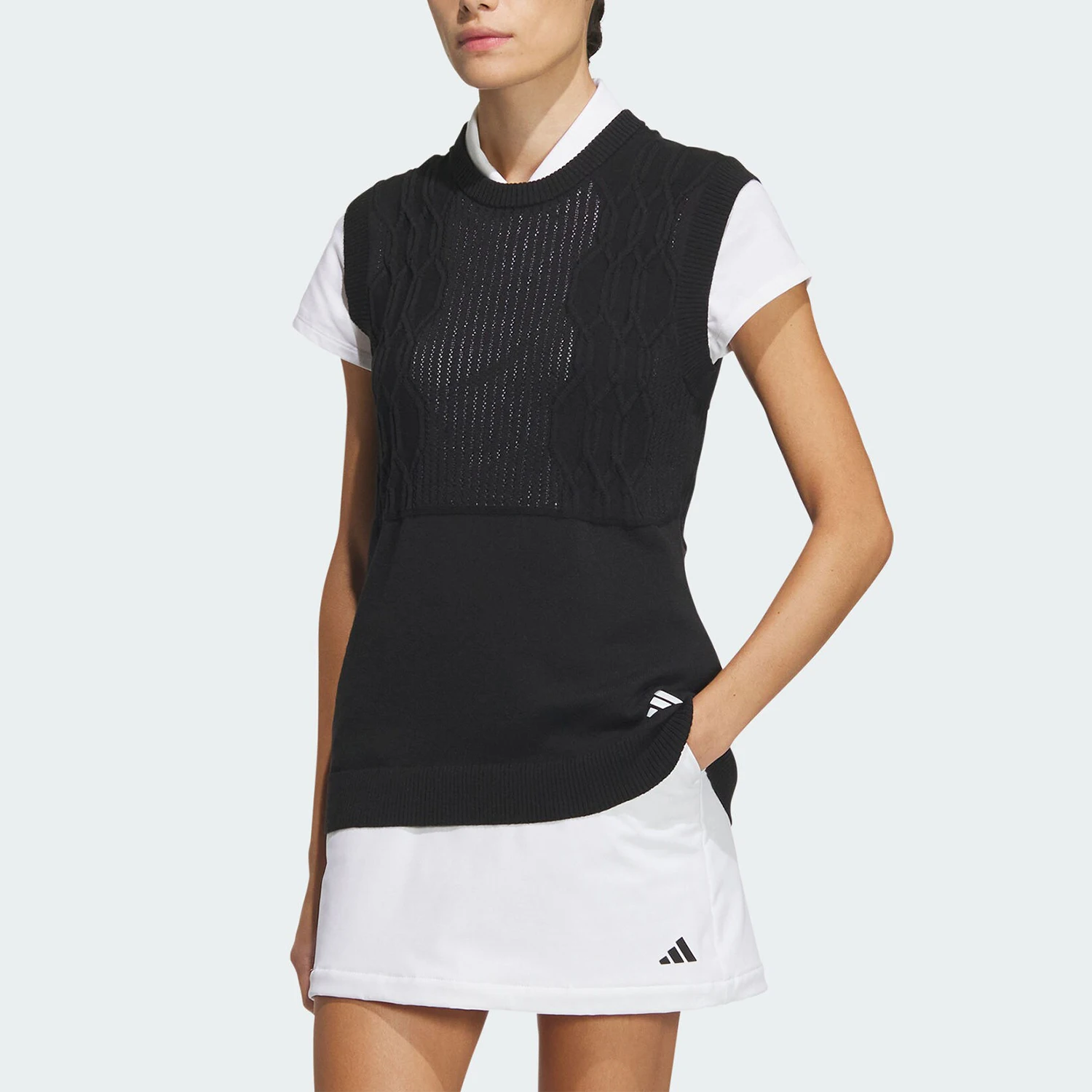 

Adidas genuine PK VEST women's golf knitted sports vest IN6612