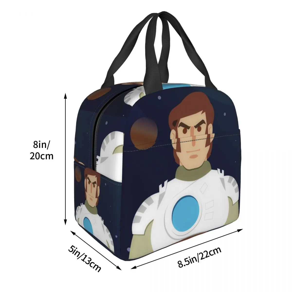 Comet Crew 액세서리 Captain Future 절연 점심 가방 쿨러 열 식품 상자 토트 누출 방지 도시락 상자 컨테이너