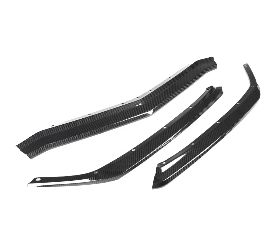 

dry carbon front car bumper lip for chevrolet c8 custom front lip sport carbon fibercustom