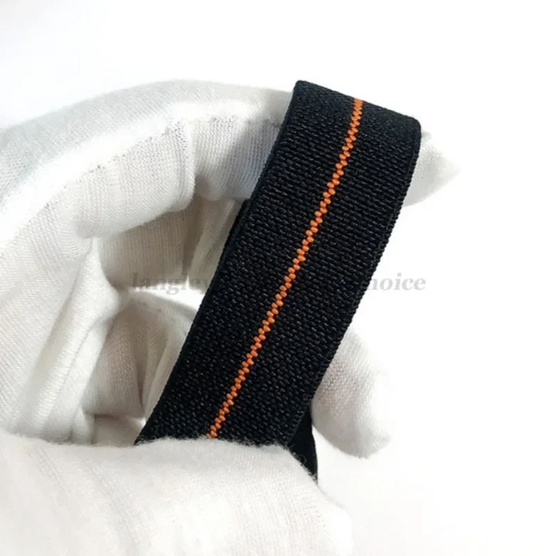 60s French Troops Parachute Bag Elastic Watch Strap 18mm 20mm 22mm Nylon Watchbands Man\'s Universal Smart Watch Fabric Wristband