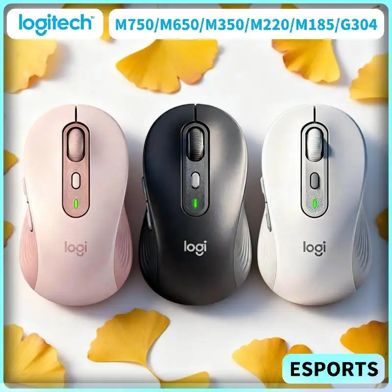

Logitech M750 M650 M650L M350 M350POP M280 M220 M185 M221 M330 Quiet Wireless Mouse Slim Lightweight for PC Laptop Office