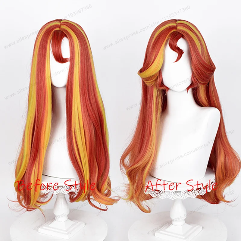Sunset Shimmer Cosplay Wig 68cm Long Women Hair  Anime Cosplay Wig Halloween Heat Resistant Synthetic Wigs image 2