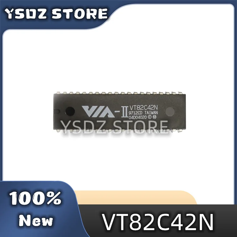 1-5PCS/LOT 100% New VT82C42N VT82C42 DIP-40 in stock