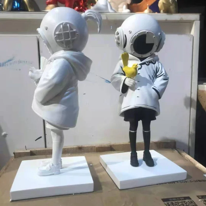 Imagem -05 - Mobiliário Moderno Astronauta para Menina Esculturas Interiores e Estatuetas Decoração e Mesa Acessórios Presentes para Casa