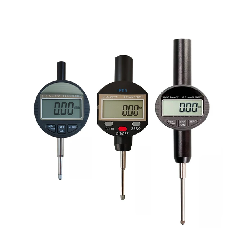 Range 0-12.7mm 0-25.4mm 0-50.8mm High Precision Digital Dial Indicators Digital Micron Indicator Gauge Micrometer Gauge Tool