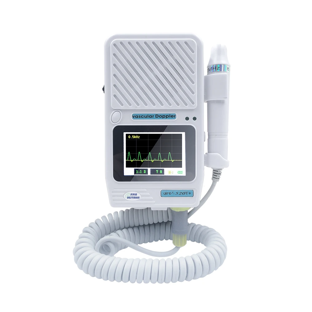 

Vasuclar Doppler Velocity Detector With 8Mhz Probe, Blood Flow Vascular Artery Detector with 2.4 inches TFT for Clinic Hospital