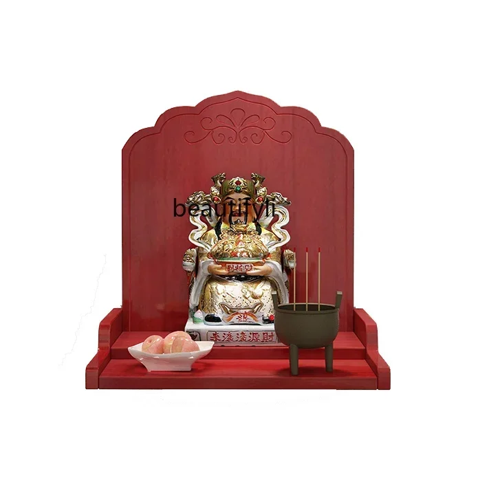 

ltBuddhist niche wall hanging offering table Solid wood modern tablet rack Wall hanging cabinet