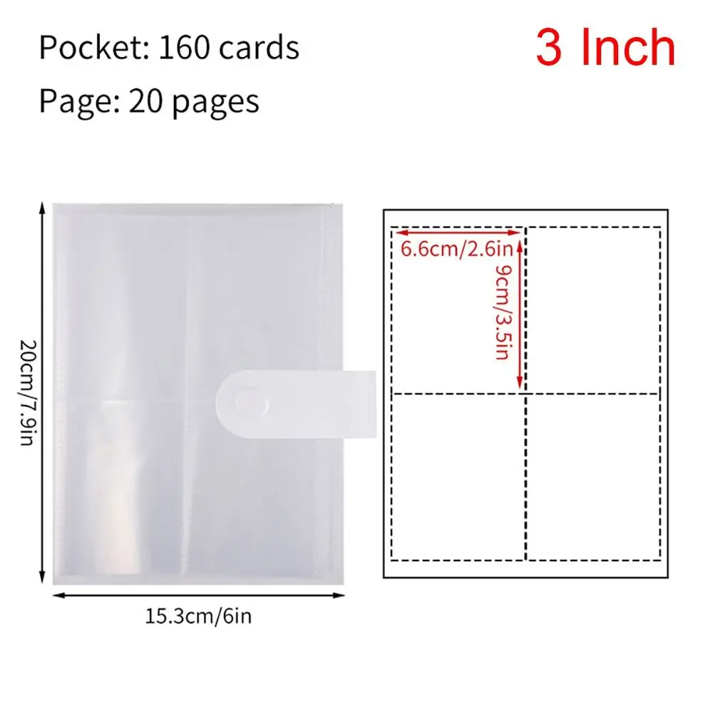 New Collect Book Photo Album PVC Transparent Picture Card Holder 3/4/5/6 Inch 80/160 Slots Photocard Holder Idol Star