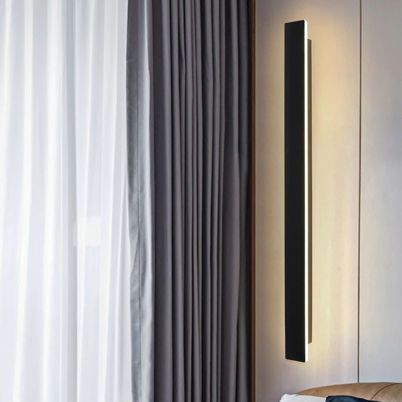 Minimalist LED strip wall lamp, living room background wall, hallway, staircase, bedroom, bedside, fashionable decorative lamp