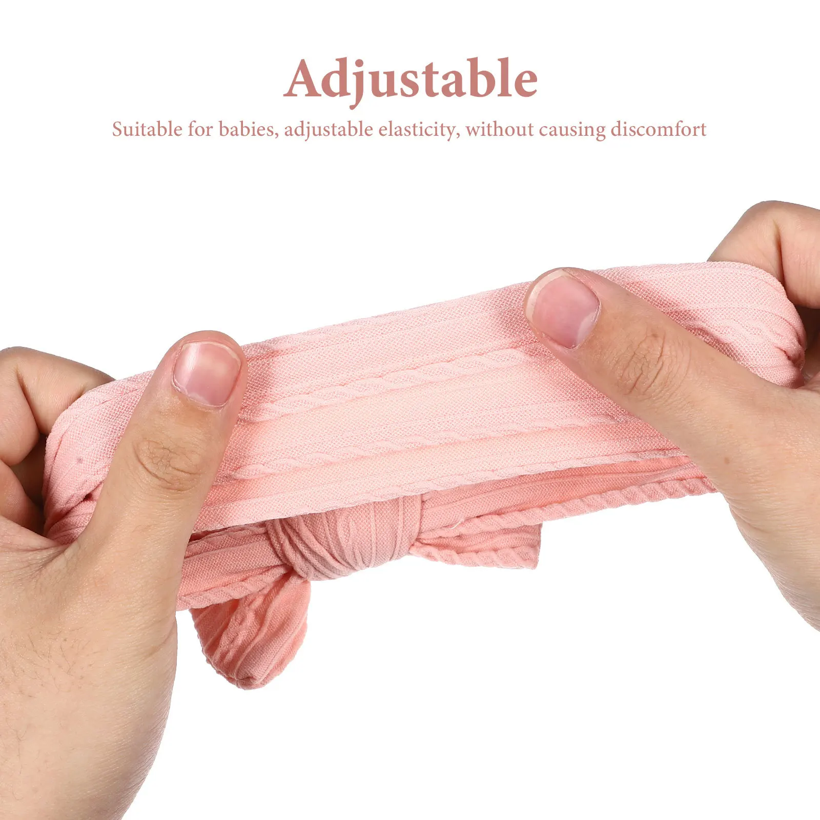 

2 шт., детские повязки на голову с бантом, мягкие нейлоновые регулируемые повязки для волос с бантом для новорожденных девочек, вечерние аксессуары для волос для фотосъемки