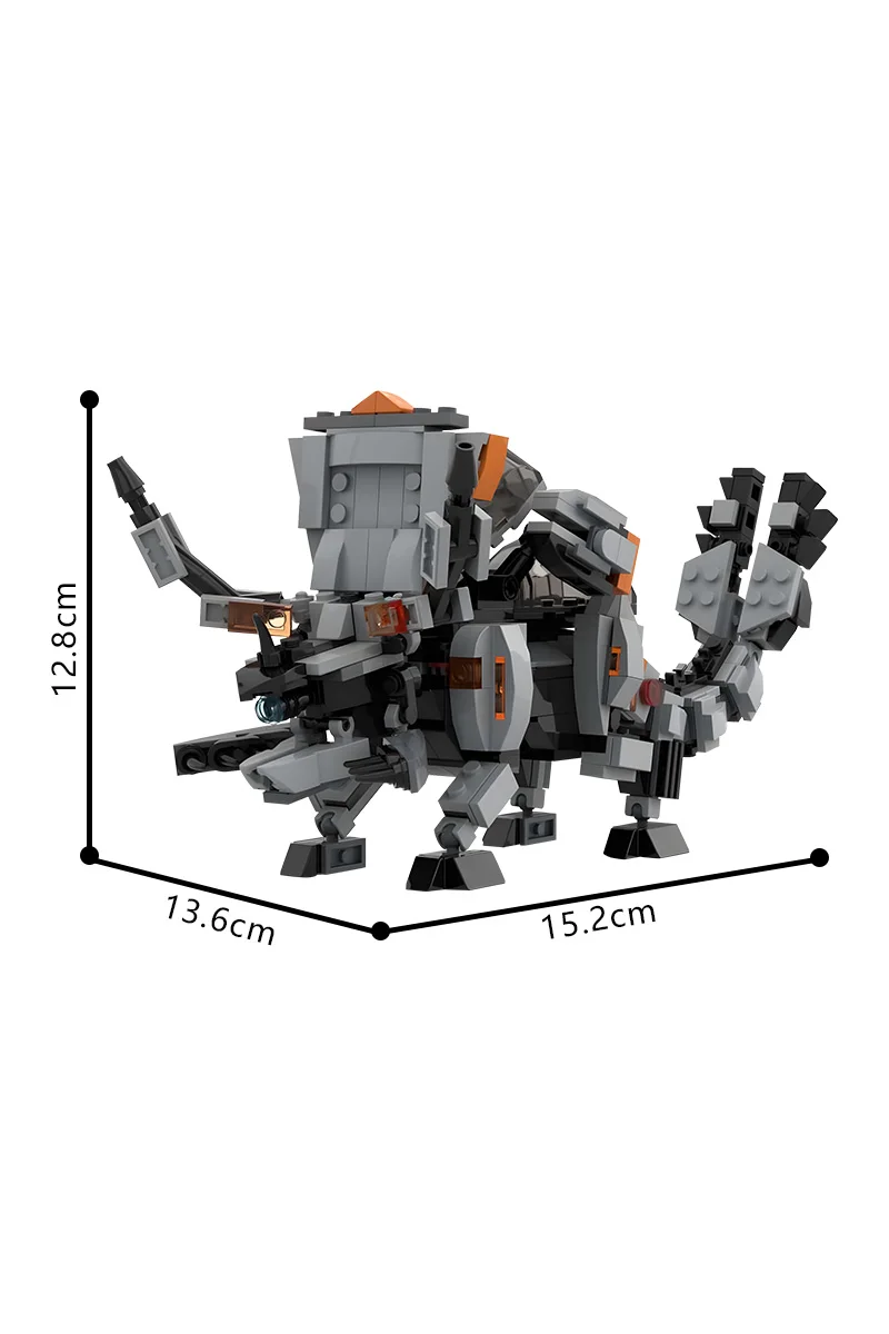 

Gobricks MOC Horizoned Game Grimhorn Building Blocks Model Horizoned Grimhorn Mechanical Beast Bricks Assembly Toys Kids Gifts