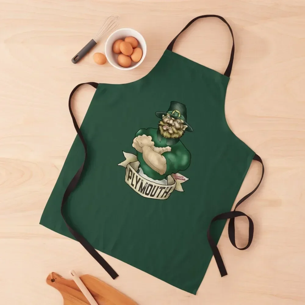 

Plymouth Argyle Pilgrim Mascot Apron Chef Accessories Ladies Apron