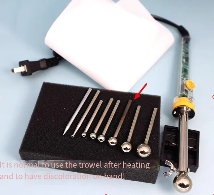 DIY Fabric Flower Making Tool Set 220V 200-450°C Adjustable Temperature Petal Styling Tool