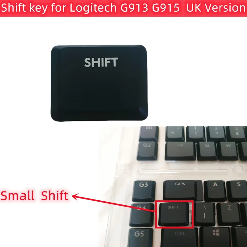 UK Version Single Key Left Small Shift Key Caps Keycap for Logitech G813 G913 G815 G915 RGB TKL Wireless Keyboard