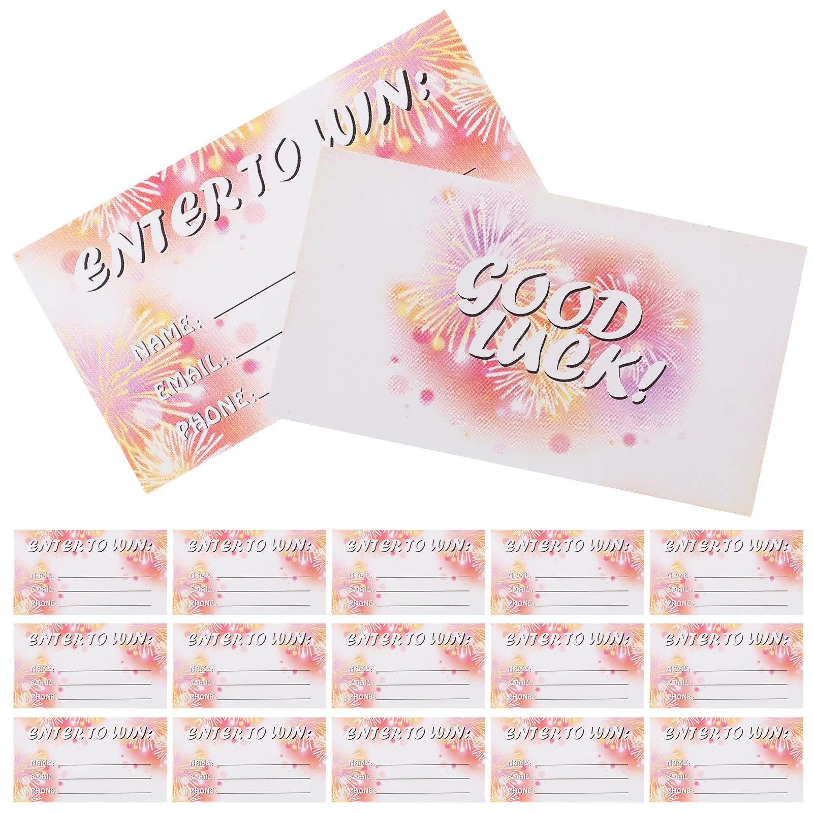 100 Sheets Raffle Cards Multi-Use Blank Ballot Accessory Event Voting Tickets Cards Raffle Ticket Sheets Ballot Accessory