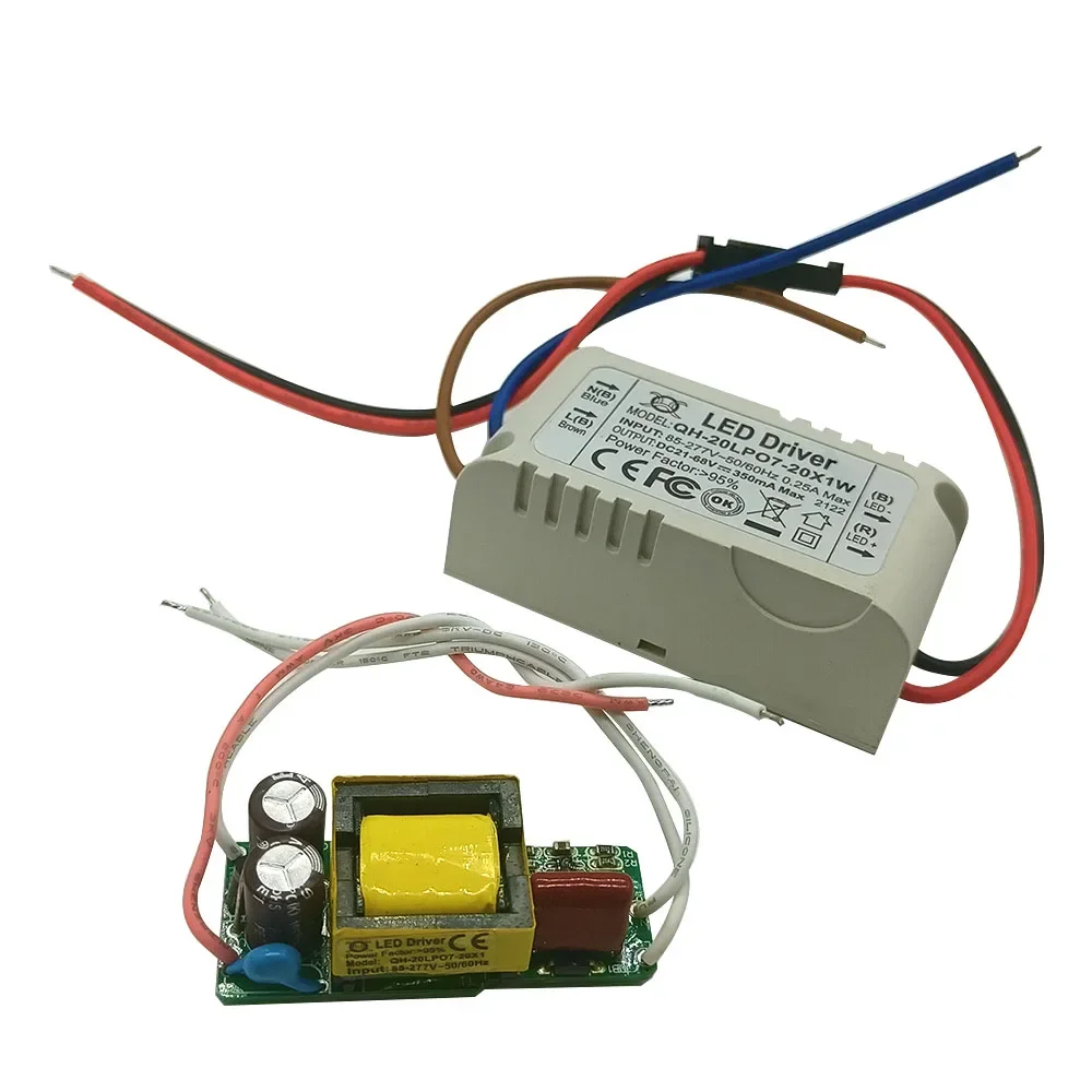5pcs/lot 12-20X1W LED Constant Current Inside Driver for 12W 15W 18W 20W , Input 85-265V, Output 300mA High PF more than 95%