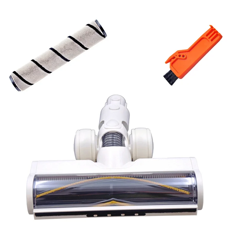 A84G-Scrubber Floor Brush Vacuum Cleaner Floor Brush Head Carpet Brush Vacuum Cleaner Accessories White