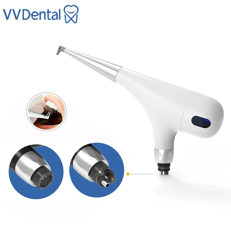 VVDental 2/4 Holes Dental Air Polisher Spray Jet Airflow Teeth Whitening for Oral Hygiene Cleaning Dental Sandblasting