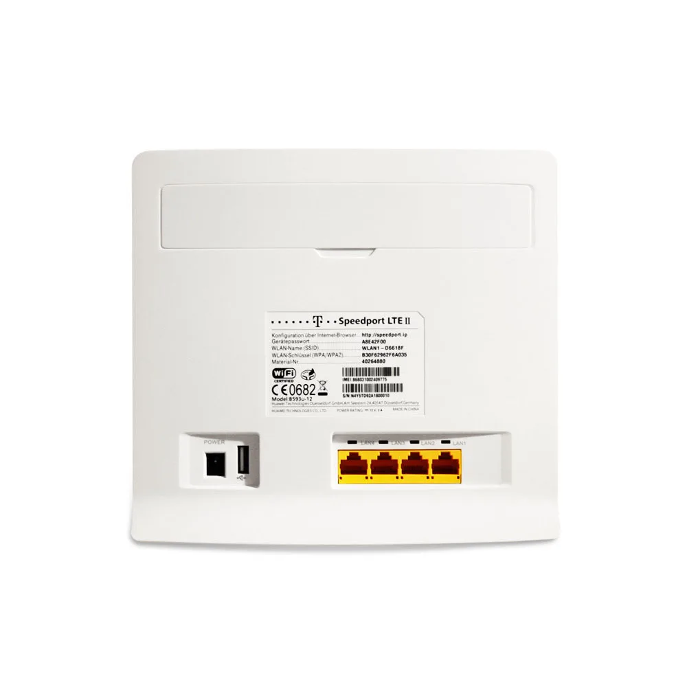 4G Wireless Modem B593s-12 Global Network Sim Card Slot LTE CAT3 Mobile WiFi CPE Router For HUAWEI