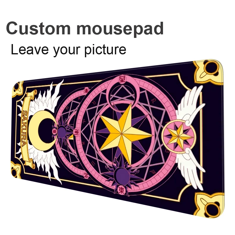 

Pink Mouse Pad Large Gaming Laptops Mat Card Captor Sakura Desk Protector Keyboard Magic Circle Gamer Mousepad Cartoon Mause Pad