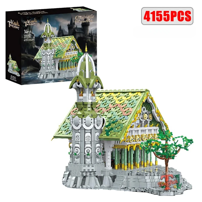 

4155Pcs The Hall of Waterfront Building Blocks Toys Medieval Architecture Model Building Sets Collectible Ideas Gifts for Adults
