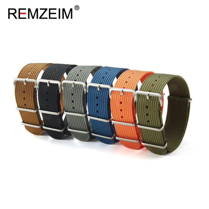 Hohe Qualität Nylon 18mm 20mm 22mm Uhr Band Wasserdichte Uhr Strap Military Casual Armband Armee Sport strap Ersetzen