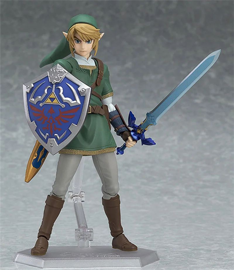 Luxuriöses Skyward-Schwert Figma 320 Link Zelda Twilight Princess DX Ver. Actionfigur Breath Of The Wild Figura Modellspielzeug 16CM – Detail 10