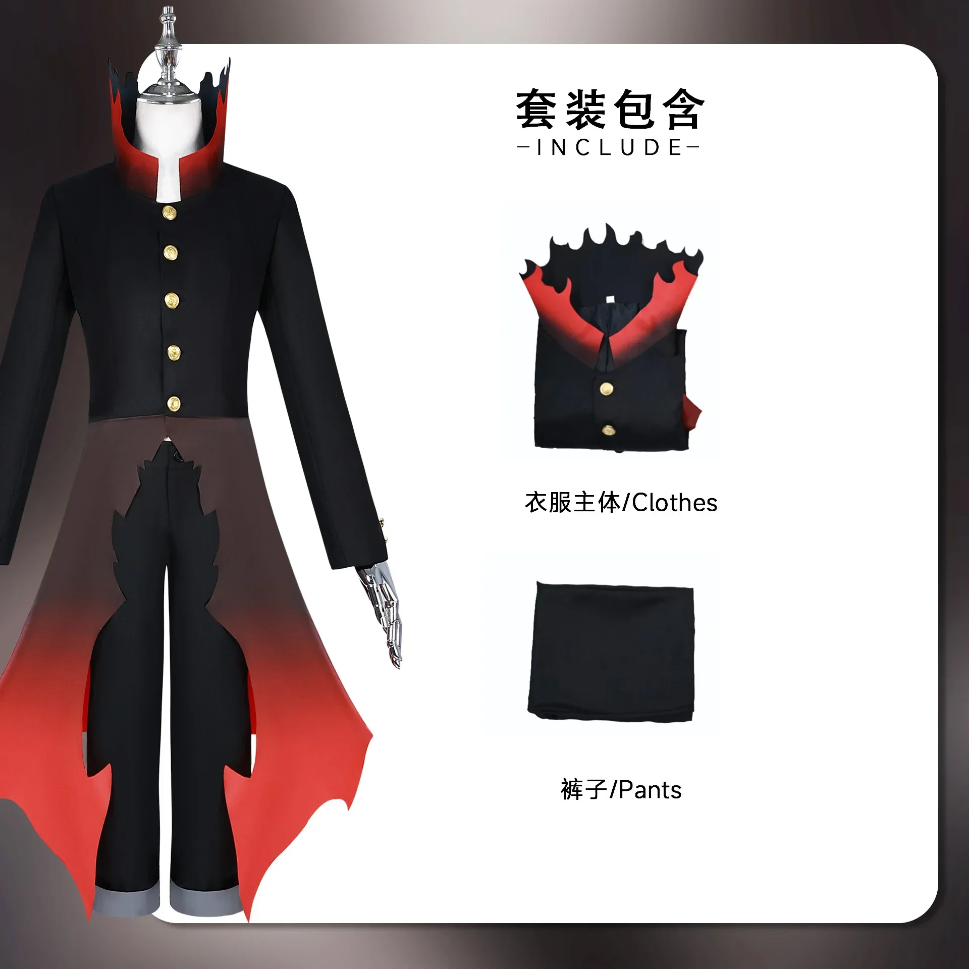 Anime Costume Half Mask Tattoo Danda Ken Takakura Ken Okarun Cosplay Sticker Turbo Mode Red Trench Halloween Party Men Outfits