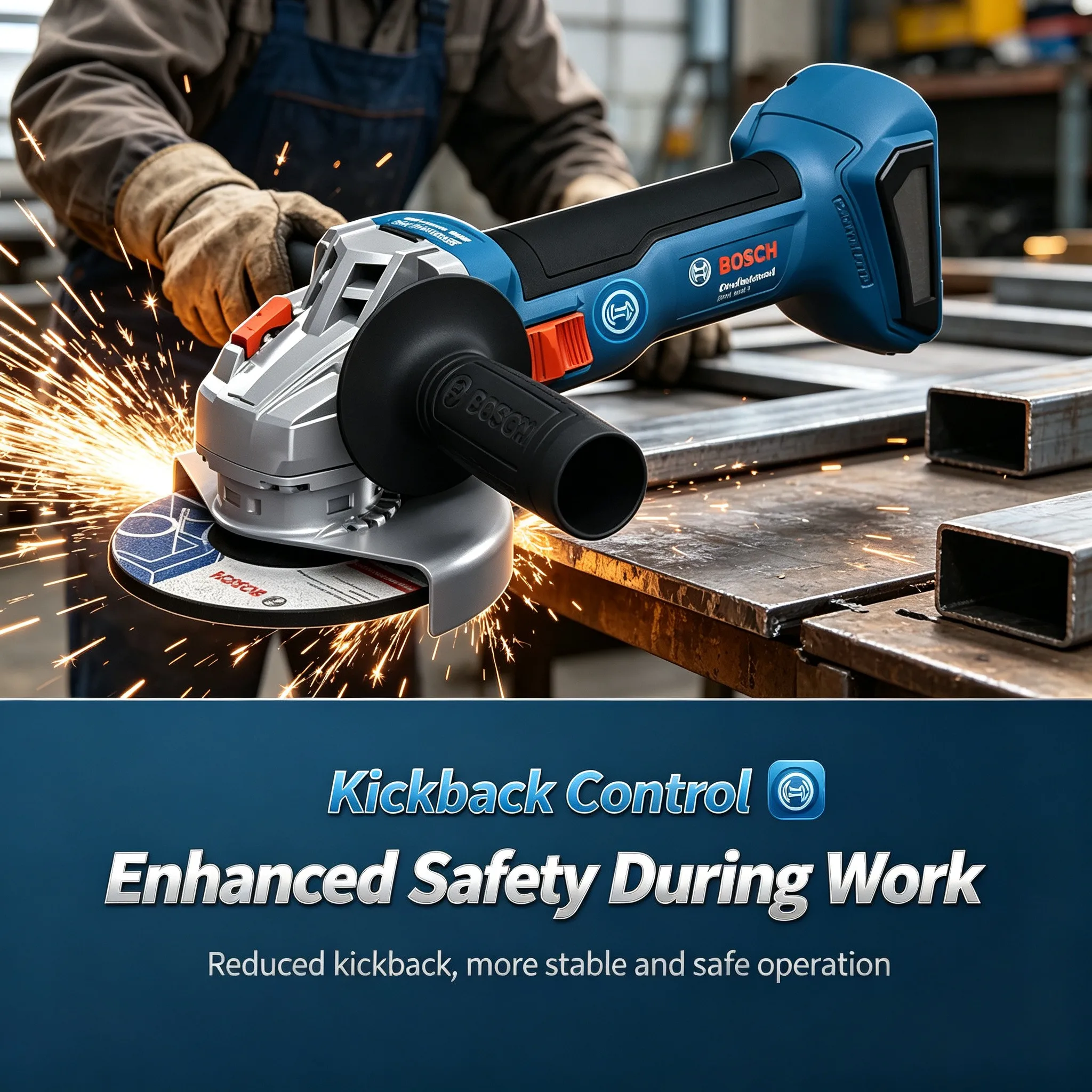 ‌Bosch GWS 18V-8 18V Cordless Li-ion Brushless Angle Grinder Sander Cutter Polisher Power Tool Grinding Cutting Polishing