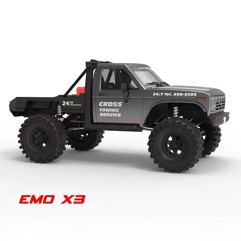 New Crossrc Emo X3 Northeastern Tigers 1/8 4x4 Rc Electric Remote Control Model Car Crawler Road Rescue Vehicle Rtr gift