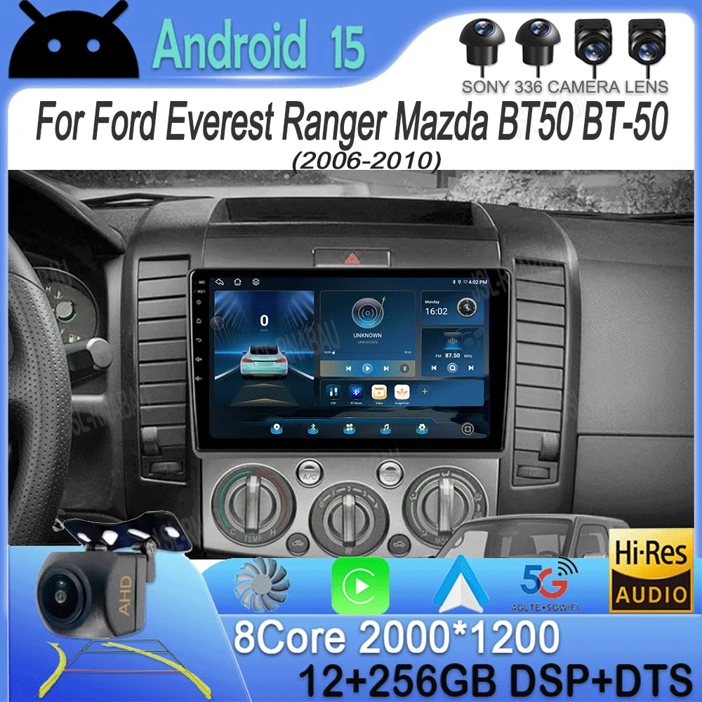 

Android 15 Car Radio For Ford Everest Ranger Mazda BT50 BT-50 2006 2007 2008 - 2010 GPS Multimedia Video Player Head Unit Stereo