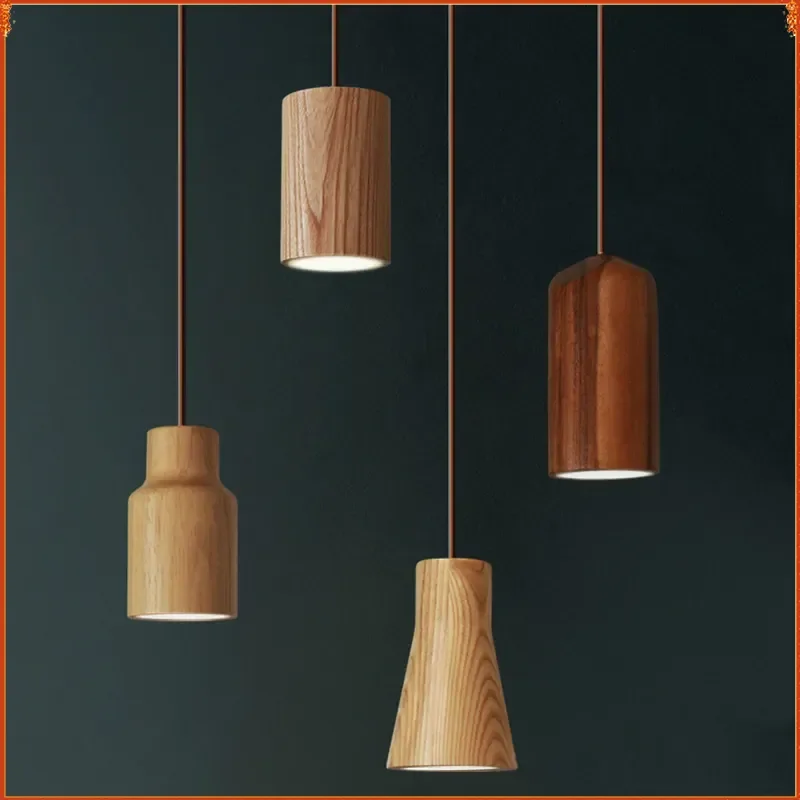 

Nordic Pendant Matchstick Pendant Lamp Wooden Light Creative Pendant Lamp Bar Saloon Restaurant Home Modern Solid Wood Lamp