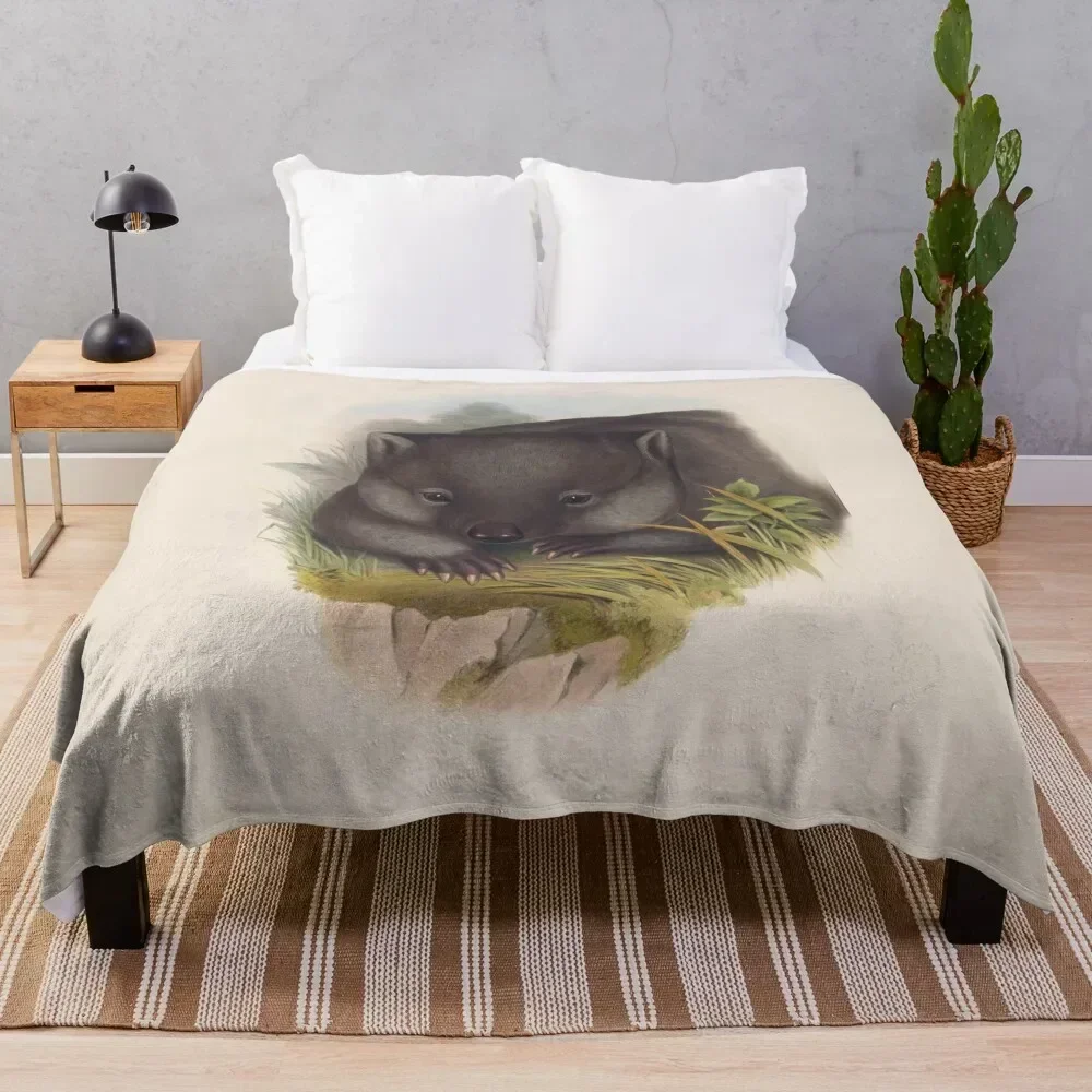 

Phascolomy's Wombat (Common Wombat) by Henry Richter Throw Blanket Luxurious Soft Blanket Holiday Gift for Family