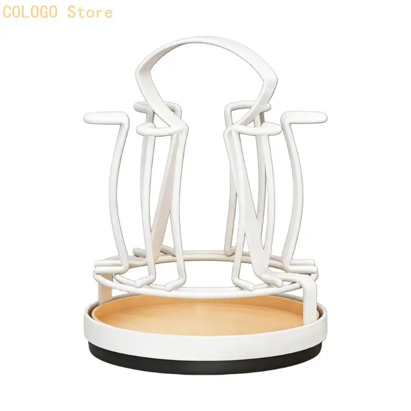Decorative Double Color Cup Drying Rack For Kitchen Cabinet Or Dining Table D0LD
