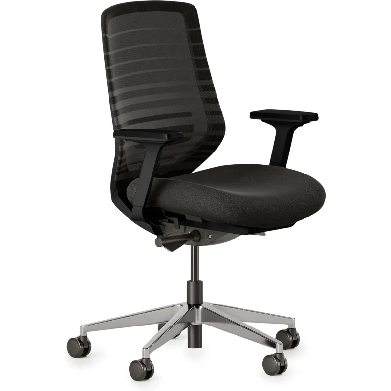 Ergonomic Chair-A Versatile Desk Chair with Adjustable Lumbar Support,Breathable Mesh Backrest,and Smooth Wheels-Comfort.Support