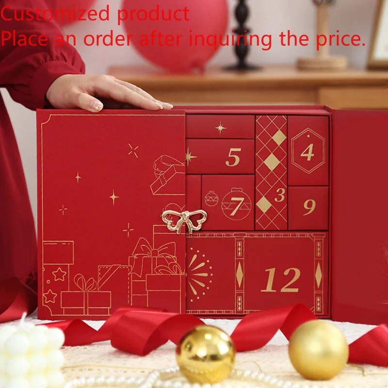 

Customized queryWholesale Custom Logo Empty Christmas Gift Advent Calendar Box for Gift Packaging