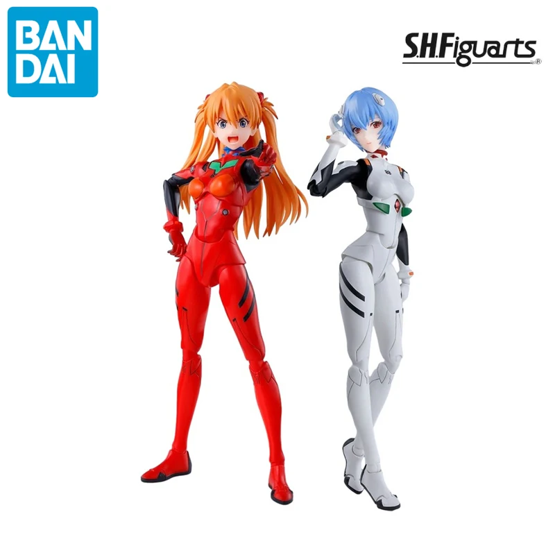 

BANDAI Original S.H.Figuarts EVANGELION Anime Rei Ayanami Soryu Asuka Langrey Action Figure Toys Gifts Collectible Model